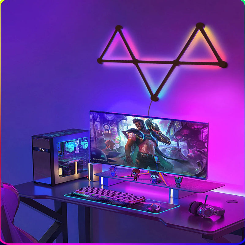 RGB LED Wall Lamp Smart WIFI APP DIY Free Splicing