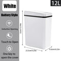 Bathroom Touchless Trash Motion Sensor-Activated
