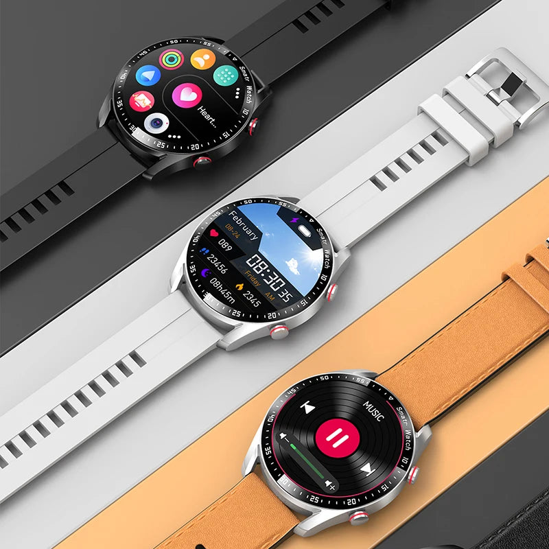 ECG+PPG Bluetooth Call Smart Watch Men Laser