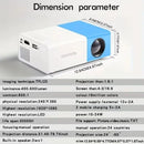 Smart Projector Lumens WiFi  Bluetooth Android Auto Focus