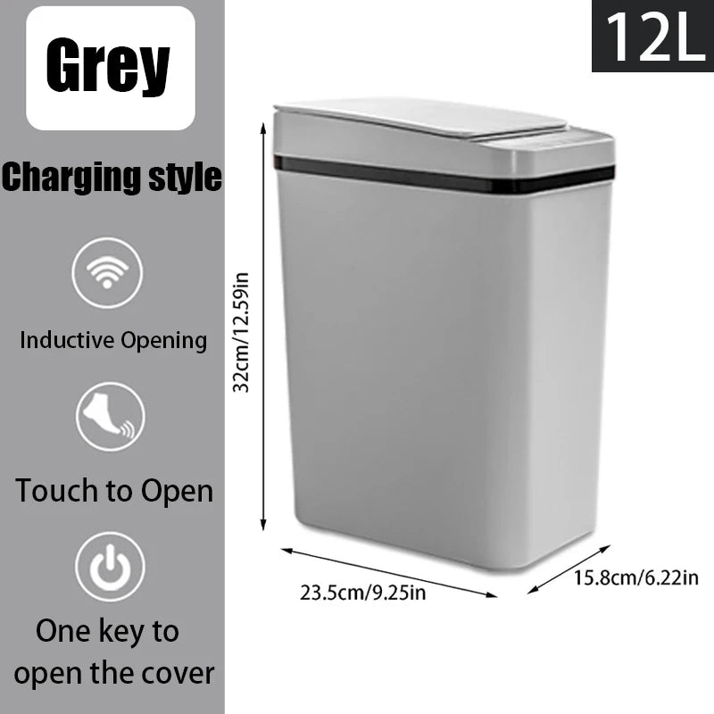 Bathroom Touchless Trash Motion Sensor-Activated