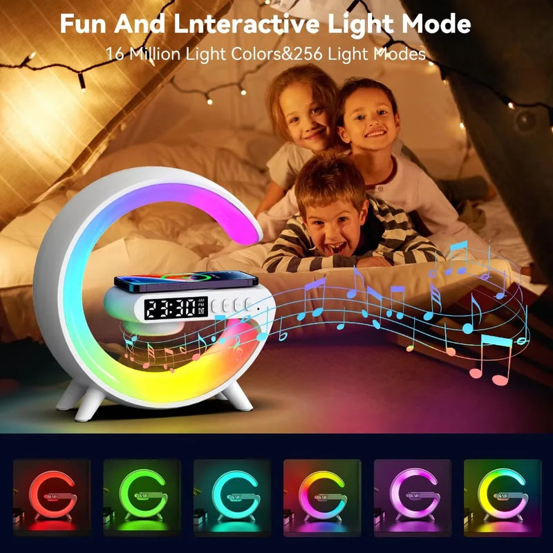 Multifunction Wireless Charger Stand Bluetooth Audio