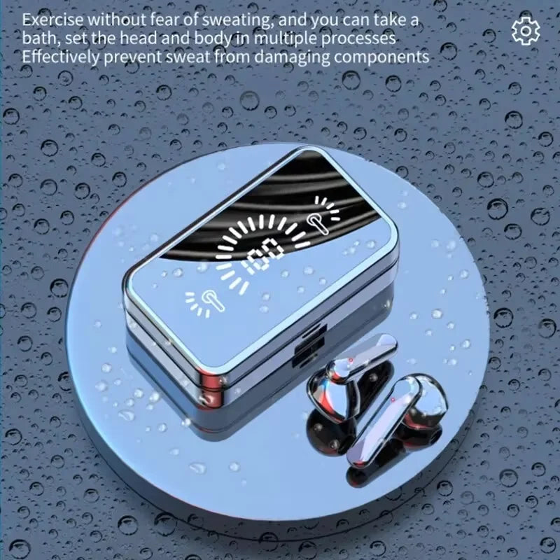 Bluetooth Earphone Headphones Mirror Wireless