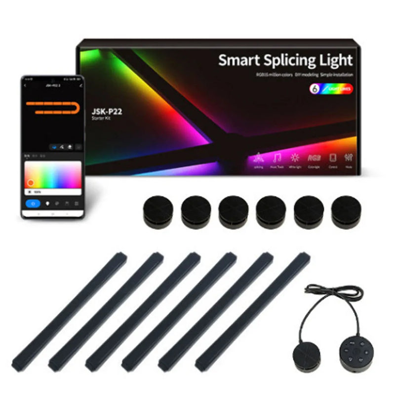 RGB LED Wall Lamp Smart WIFI APP DIY Free Splicing