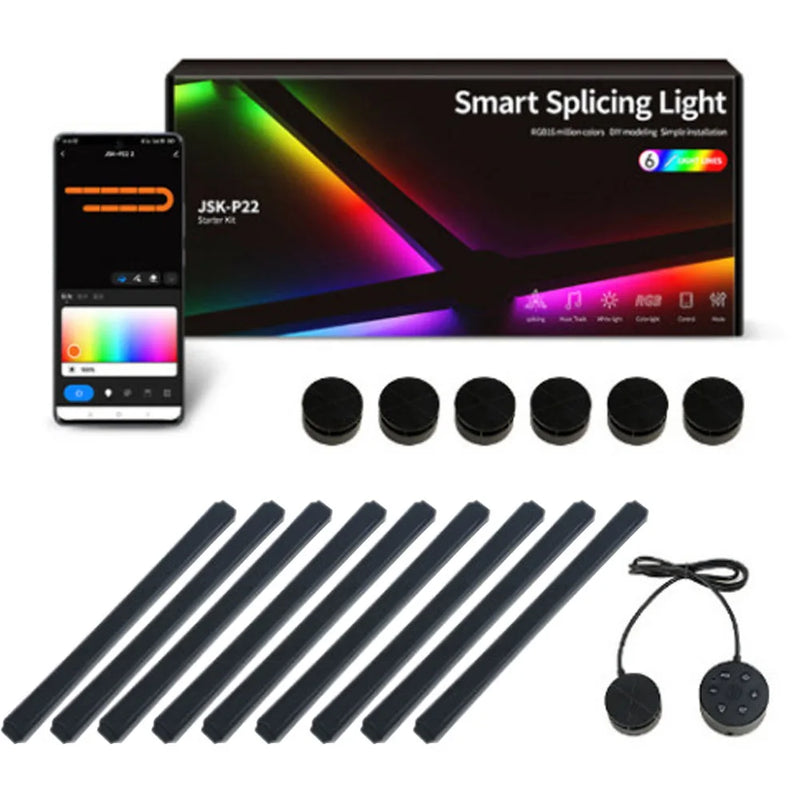 RGB LED Wall Lamp Smart WIFI APP DIY Free Splicing