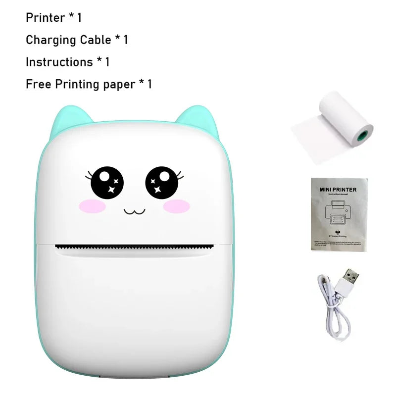 MINI Portable Thermal Printer Wireless Memo Label