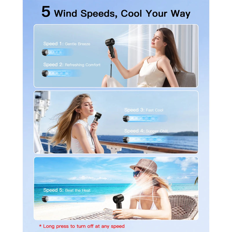 ColdSky Portable Handheld Fan Battery Operated