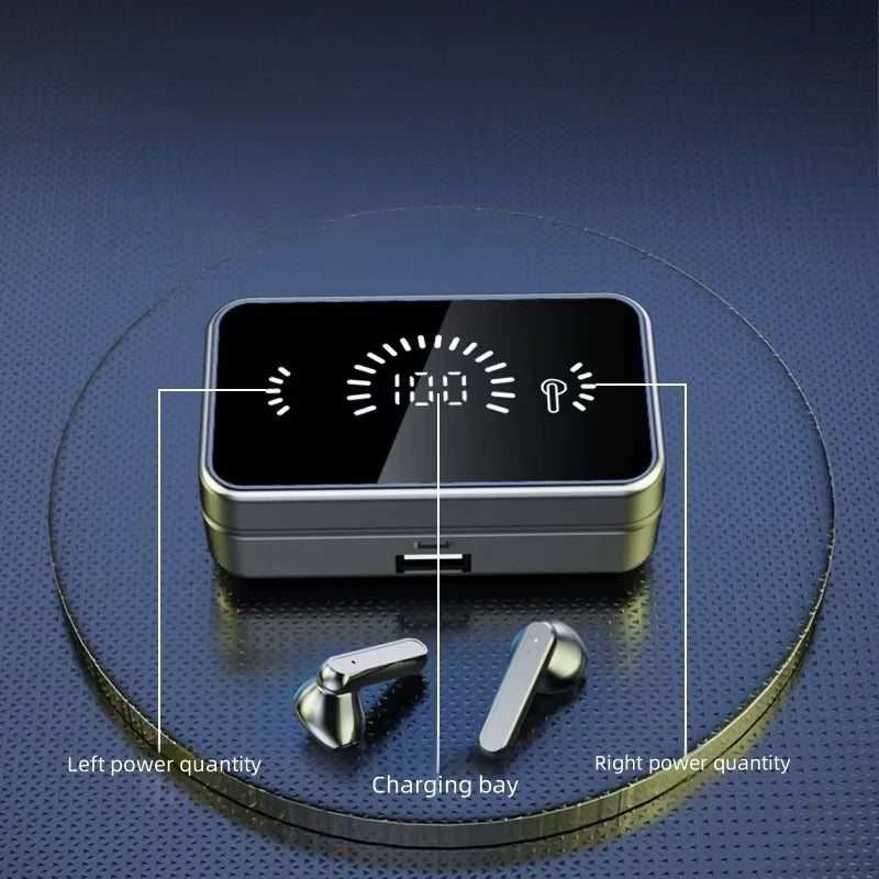 Bluetooth Earphone Headphones Mirror Wireless