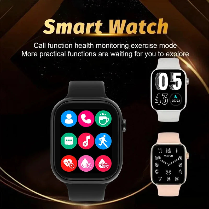 New Smartwatch Men Android IOS Phone Screen Bluetooth