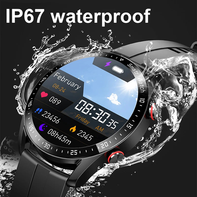 ECG+PPG Bluetooth Call Smart Watch Men Laser