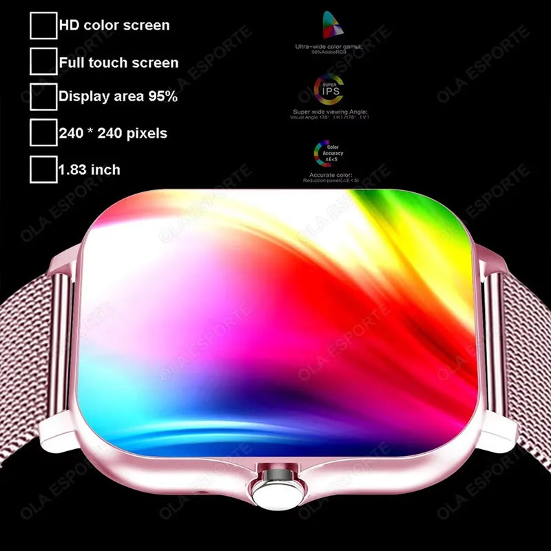 Waterproof Smart Watch with Message Answer Call