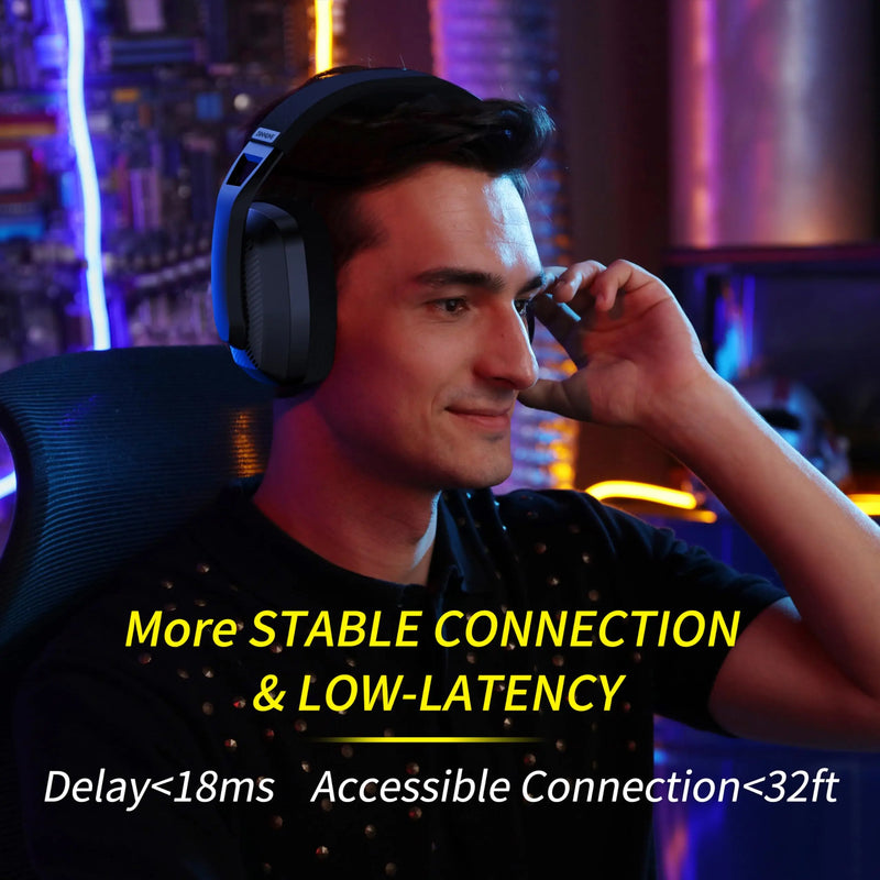 BINNUNE Wireless Gaming Headset  Mac Playstation