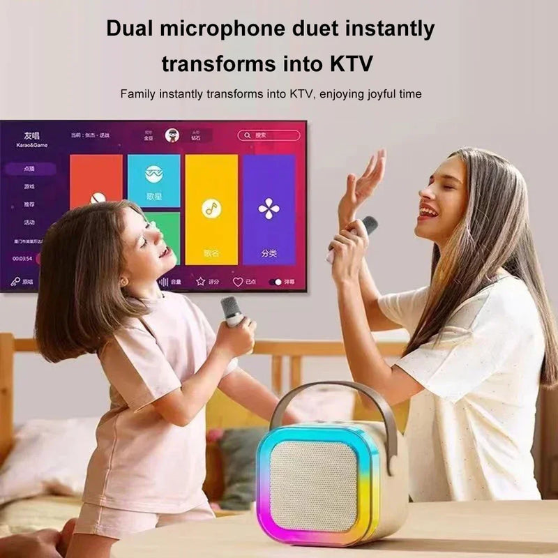 Karaoke Machine Portable Bluetooth Speaker System