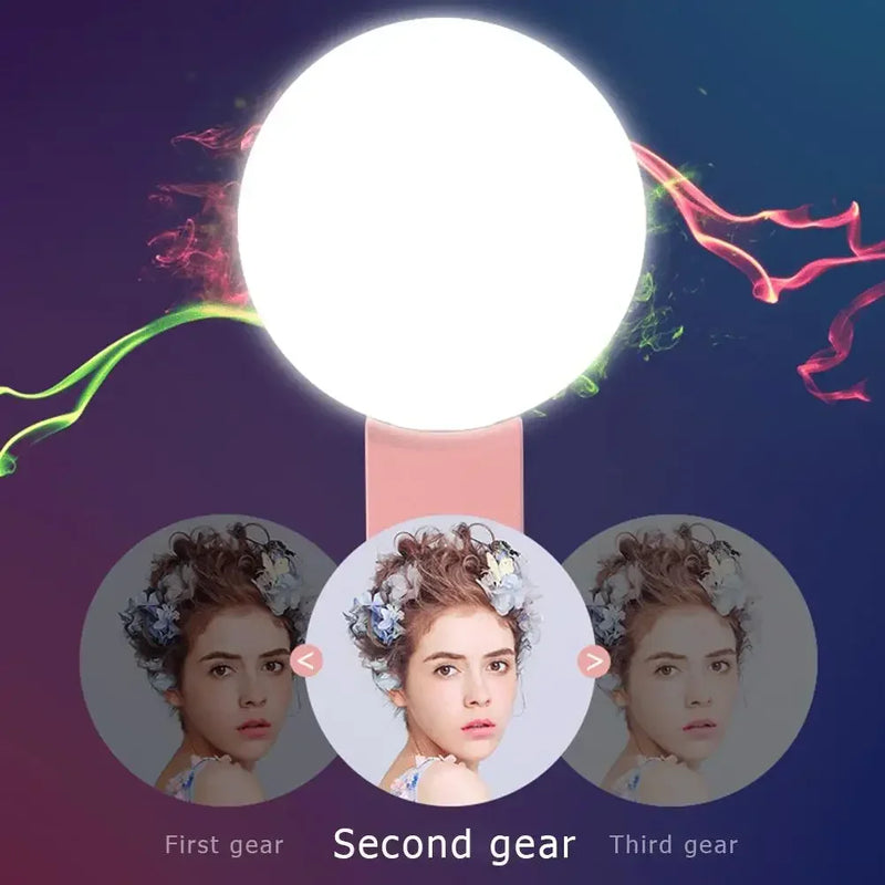 Mobile Phone LED Selfie Ring Light Portable Durable