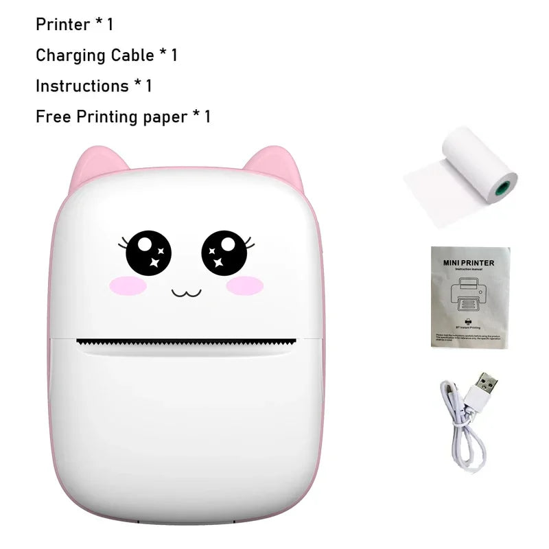 MINI Portable Thermal Printer Wireless Memo Label