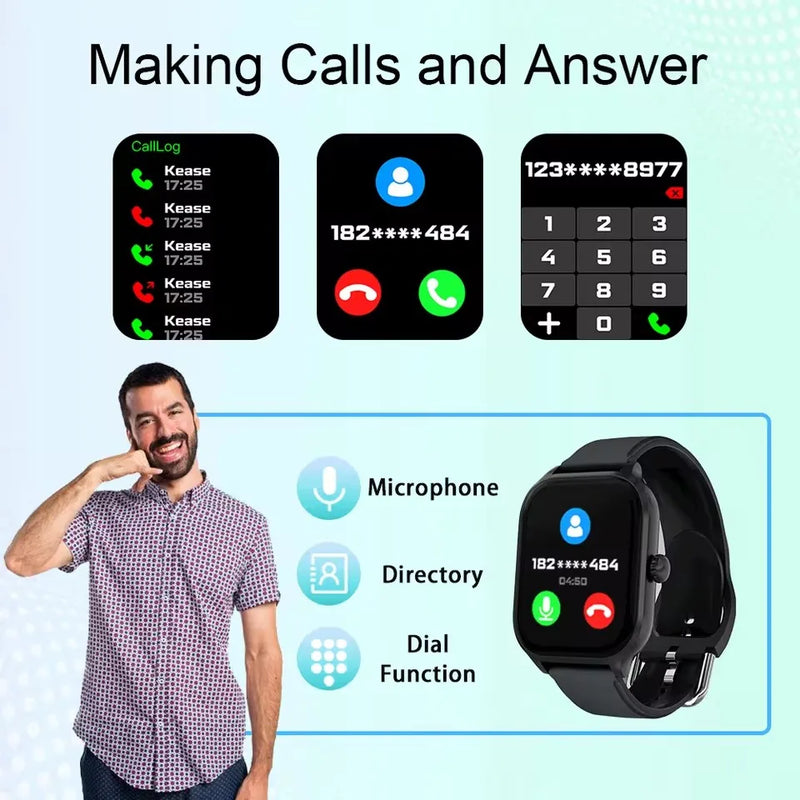 Smart Watch Android IOS Phone  Inch Color Screen