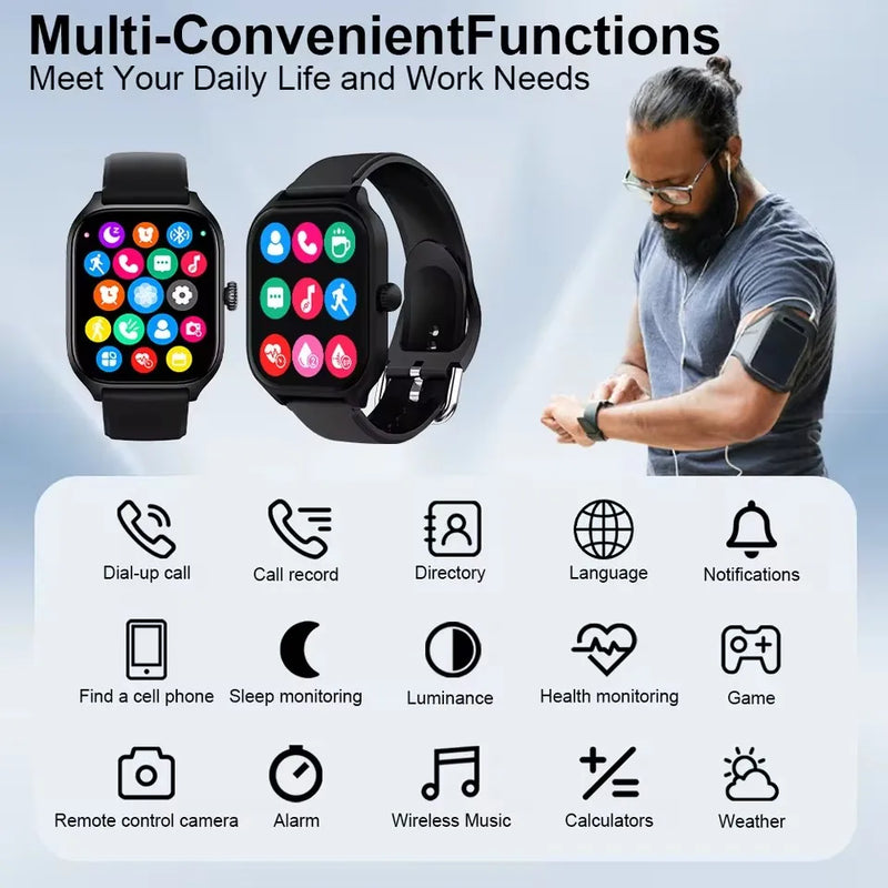 Smart Watch Android IOS Phone  Inch Color Screen