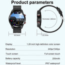 ECG+PPG Bluetooth Call Smart Watch Men Laser