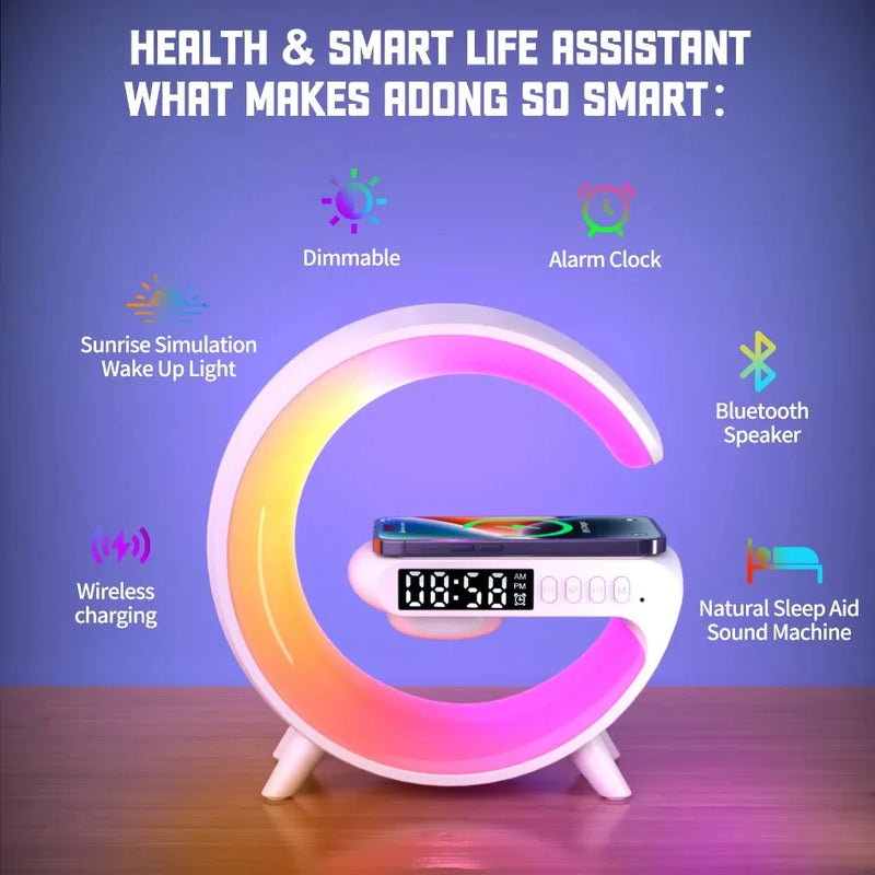 Multifunction Wireless Charger Stand Bluetooth Audio