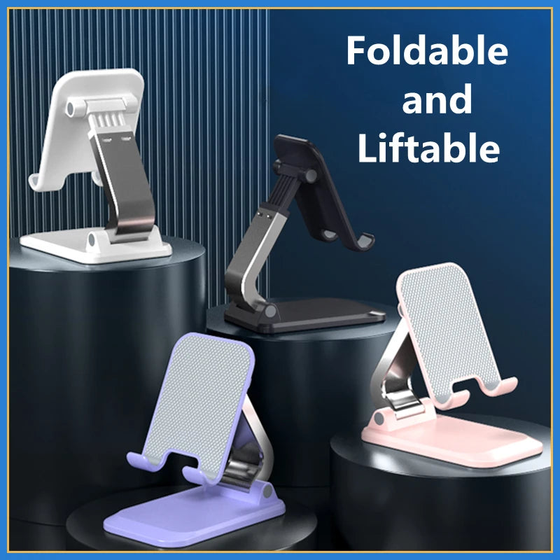 Foldable ABS Desktop Mobile Phone Stand Pad